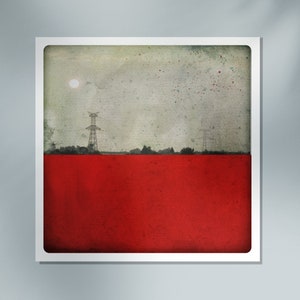 Red Urban Landscape Photography Print