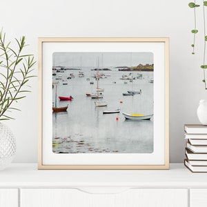 Bateaux landscape photography fish boats fine art print harbour in Brittany France BATEAUX image 5