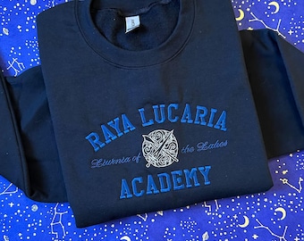 Elden Ring Raya Lucaria Embroidered Sweatshirt | Carian Sigil Collegiate Style | Cozy Gamer Gift | Handmade Soulslike Apparel