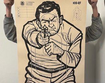 ICE-QT Vintage shooting target poster