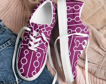 Women’s lace-up canvas shoes