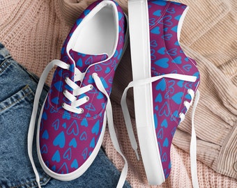 Women’s lace-up canvas shoes