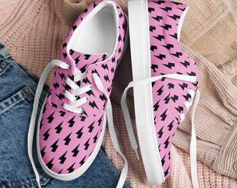 Women’s lace-up canvas shoes