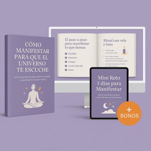 Guide to Manifesting Your Desires | Law of Attraction, Rituals, Affirmations, and Manifestation Journal in PDF