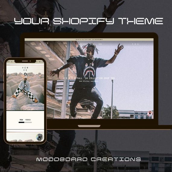VERVE Shopify Theme: Modern Website Template for Streetwear & Clothing Brands