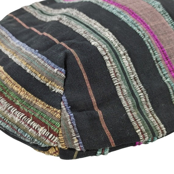 DAFFODIL Vintage 100% Silk Stripped Shoulder Bag … - image 4