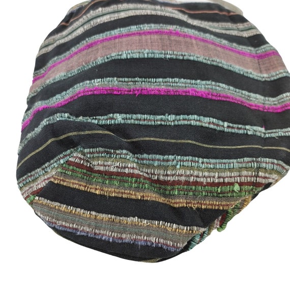 DAFFODIL Vintage 100% Silk Stripped Shoulder Bag … - image 7