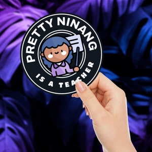 Ninang Stickers, Tita Stickers, Filipino Funny Stickers, Filipino Artwork, Pinoy Stickers, Filipino Gift, Pinay Professions, Pinoy Pride