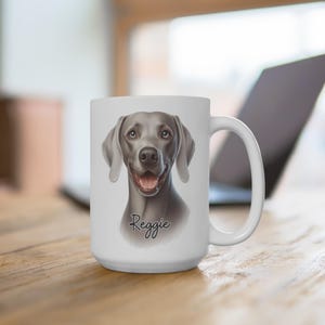 Custom Weimaraner Mug Personalized Dog Lover Gift Weimaraner Mom or Dad Coffee Cup Birthday Gift for Dog Owner Christmas Gift for Pet Parent