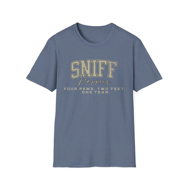 Dog Nosework Shirt Scentwork Enthusiast Tee Dog Sport Apparel Gift for Dog Lovers Training T-Shirt Dog Handler Shirt Barn Dog Scent Training Heather Indigo