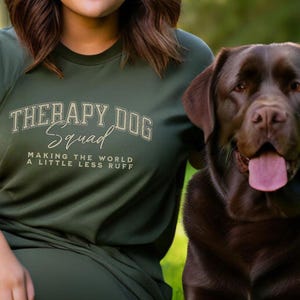 Therapy Dog Shirt, Therapy Dog Handler T-Shirt, Dog Lover Gift, Dog Mom or Dad Shirt, Comfort Dog Team Shirt, Pet Therapy Volunteer Gift