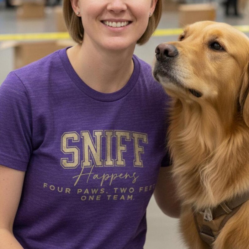 Dog Nosework Shirt Scentwork Enthusiast Tee Dog Sport Apparel Gift for Dog Lovers Training T-Shirt Dog Handler Shirt Barn Dog Scent Training image 3