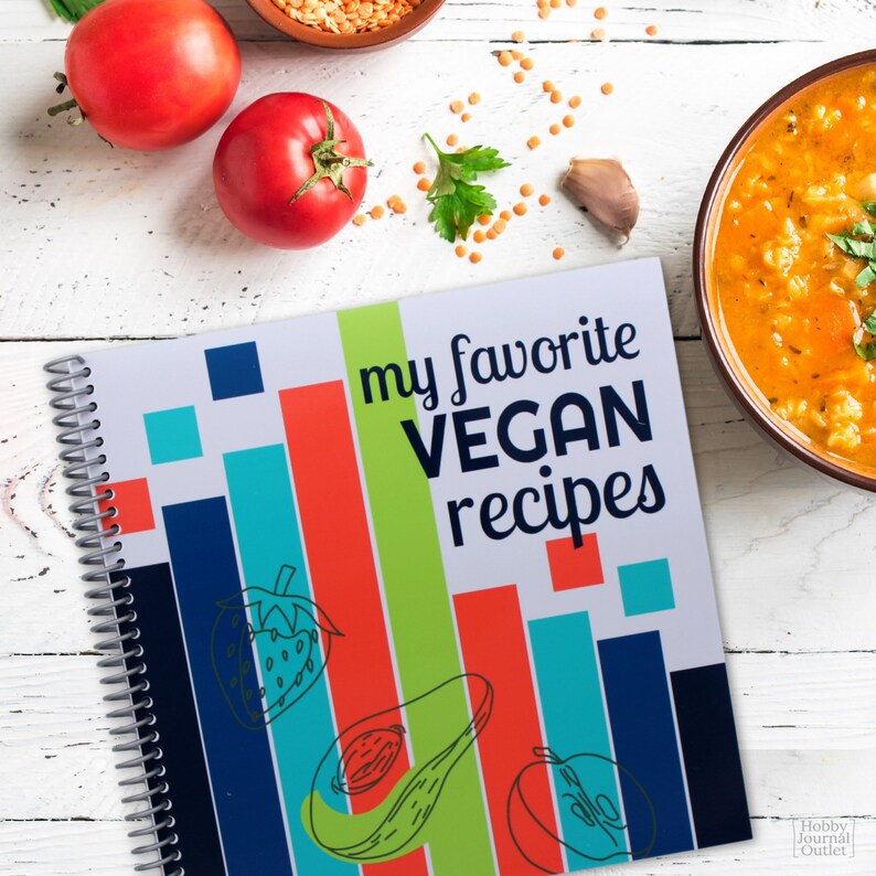 Cookbook Recipe Journal Spiral Bound Made in USA Water Etsy