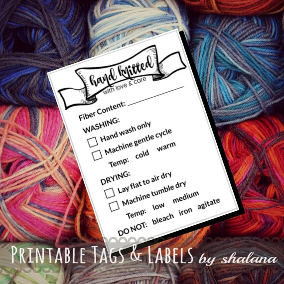 Care Instruction Printable Pdf Cards For Knitters Hand Knitted With Love And Care Labels For Handmade Knit Crafts Great For Craft Shows Care Instruction Printable Pdf Cards For Knitters Hand Knitted With Love And Care Labels For Handmade Knit Crafts Great For Craft Shows