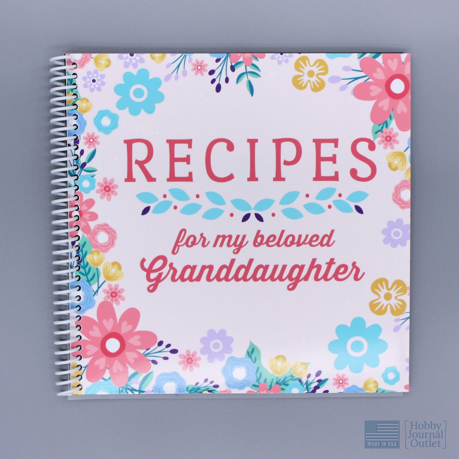 Recipes for My Beloved Granddaughter Blank Cookbook to Write Etsy UK