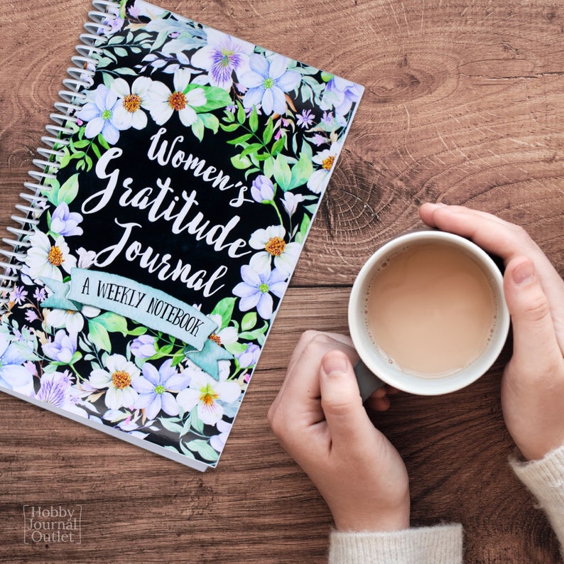 Womens Weekly Gratitude Journal Spiral Bound Made in USA Etsy