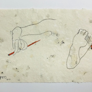 Violin On Handmade Paper