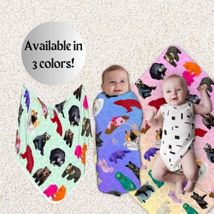 Animal Blanket, Soft Swaddle Newborn Child Blanket, Bear Blanket, Colorful Baby Shower Gift Unisex Boy Girl ~ Baby Shower Gift, Bear, Bears