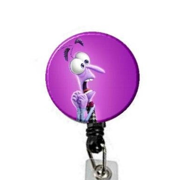 1.25" Fear Image Retractable ID Name Holder Badge Reel Clip On Nurse Inside Out