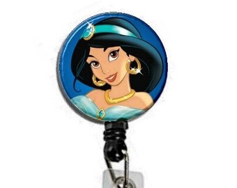 1.25"  Jasmine Image Retractable ID Name Holder Badge Reel Clip On Nurse