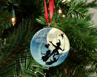 Peter Pan Inspired “Never Grow Up” Handmade Christmas Tree Ornament