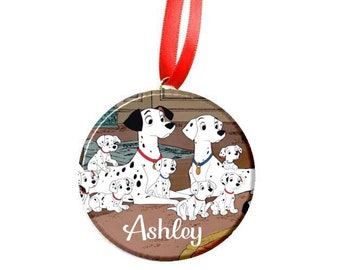 101 Dalmatians Image Christmas Tree 2.25" Ornament - Personalized