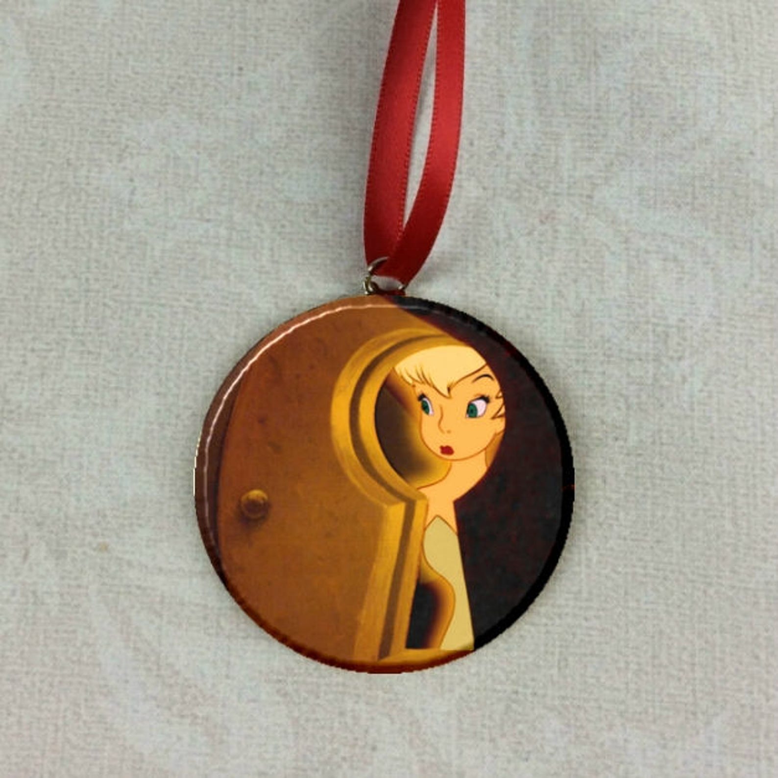 Peter Pan Tinkerbell Keyhole Image Christmas Tree 2.25 Etsy