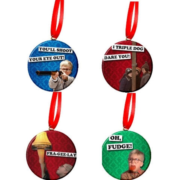 4 A Christmas Story Ornament Set Etsy