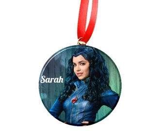 Personalized Evie Image Christmas 2.25" Ornament descendants