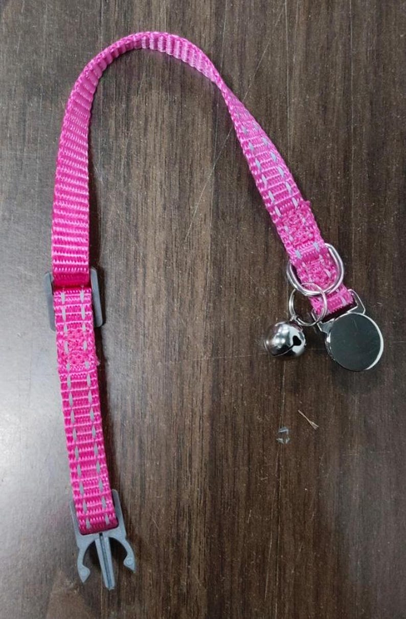 Personalized Breakaway Cat Collar, Custom Name Engraved Cats Collar with Bell, Adjustable & Reflective Kitten Collar, Quick Release Buckle image 11