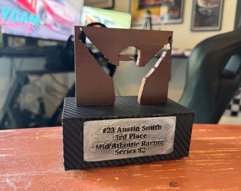 iRacing Custom Trophy Gold, Silver, Bronze 5" Base Sim Racing Award