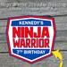 Jennifer Hancock reviewed Ninja Backdrop | Ninja themed printable badge sign | red white and blue | dessert table instant download