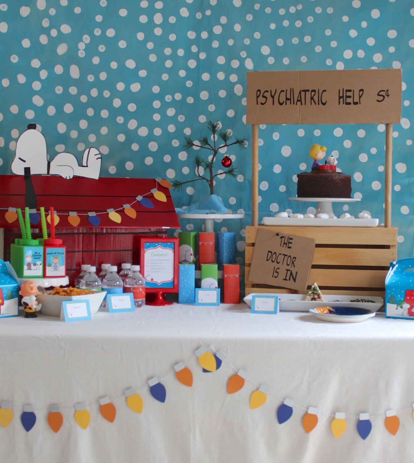 Peanuts Christmas Printable Party Charlie Brown Lucy Snoopy Etsy