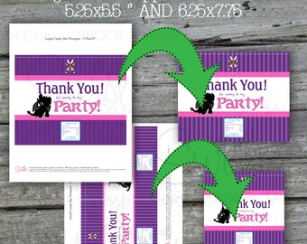 Printable How to Train Your Dragon candy bar wrappers | Girls Pink Purple Blue | TWO Sizes | Toothless Night Fury Nite Fury