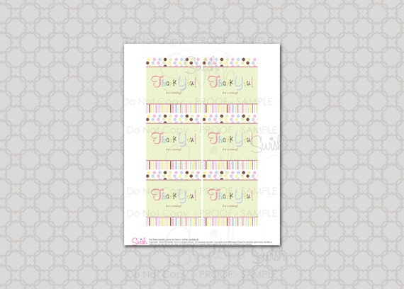 INSTANT DOWNLOAD - Baby Shower Favor Tags - Gender Neutral - NONPERSONALIZED Il_570xn