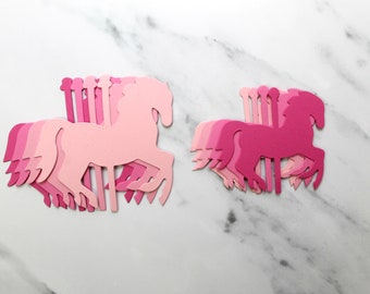 Unicorn Die Cuts Glitter Front /& Back 3 Sizes to Choose