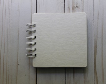 4 1/2 Mini Album-blank Scrapbook-10 Pages or More Bare Chipboard Book-wire  Binding or Rings 
