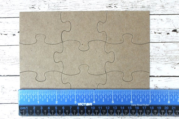 Inovart Lil' Ones 4-Piece Blank Puzzles - 12 Pack Of 4"x4" White Chipboard Puzzles For Kids Crafts & DIY - View #7