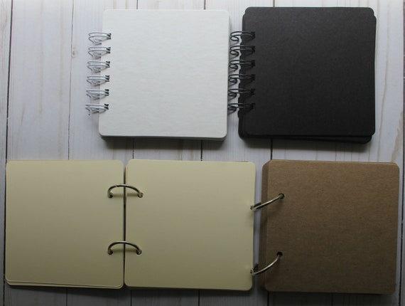 Buy 4 1/2 Mini Album-blank Scrapbook-10 Pages or More Bare Chipboard  Book-wire Binding or Rings Online in India 