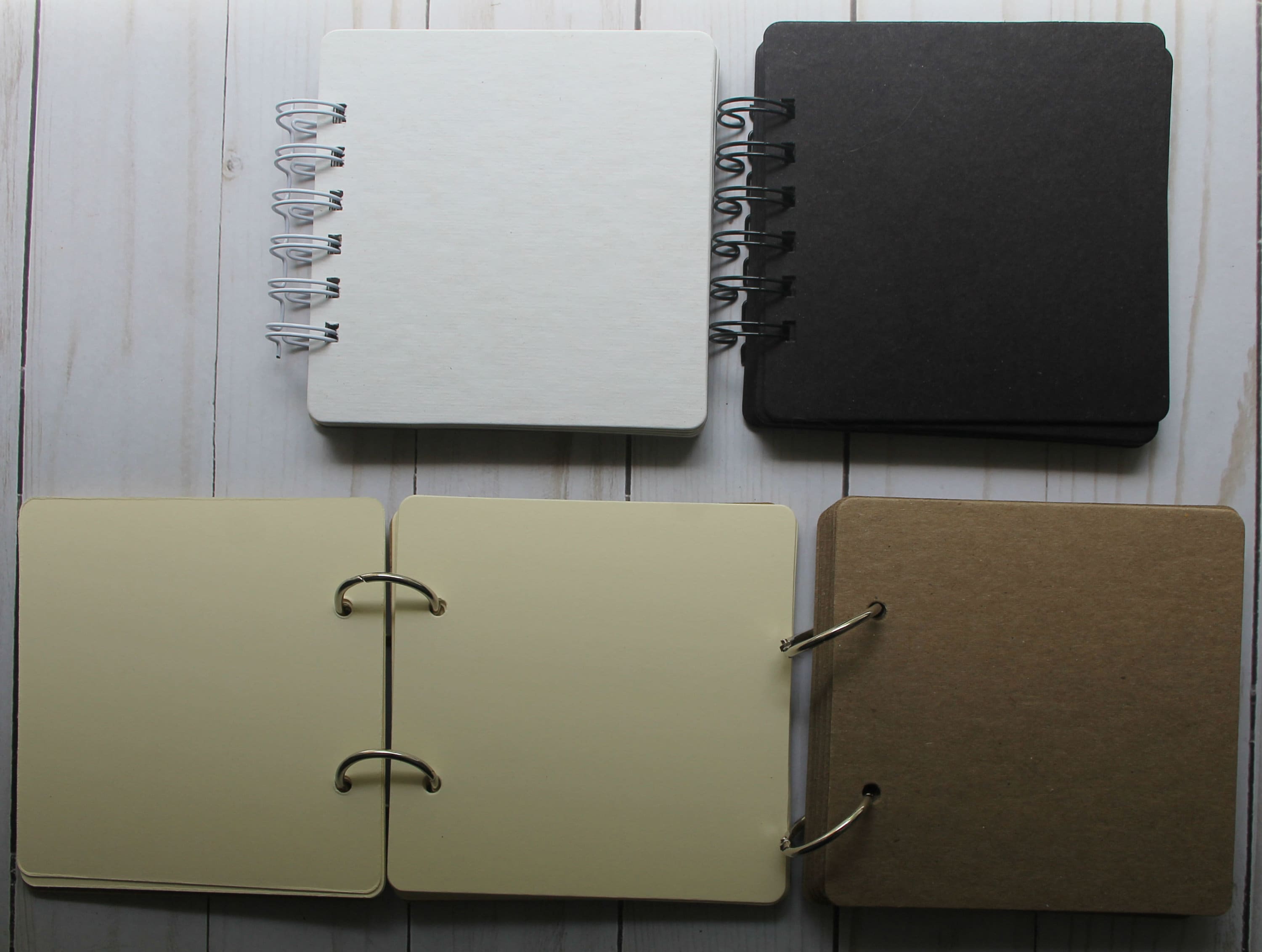 5 3/4 X 7 Chipboard Album Blank Scrapbook-bare Journal choose Square Cutout  or Plain, Choose Thickness 