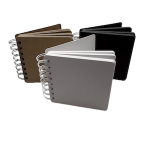 4 1/2" Mini Album-Blank Scrapbook-10 pages (or more) bare Chipboard Book-wire binding or rings