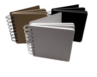 4 1/2" Mini Album-Blank Scrapbook-10 pages (or more) bare Chipboard Book-wire binding or rings
