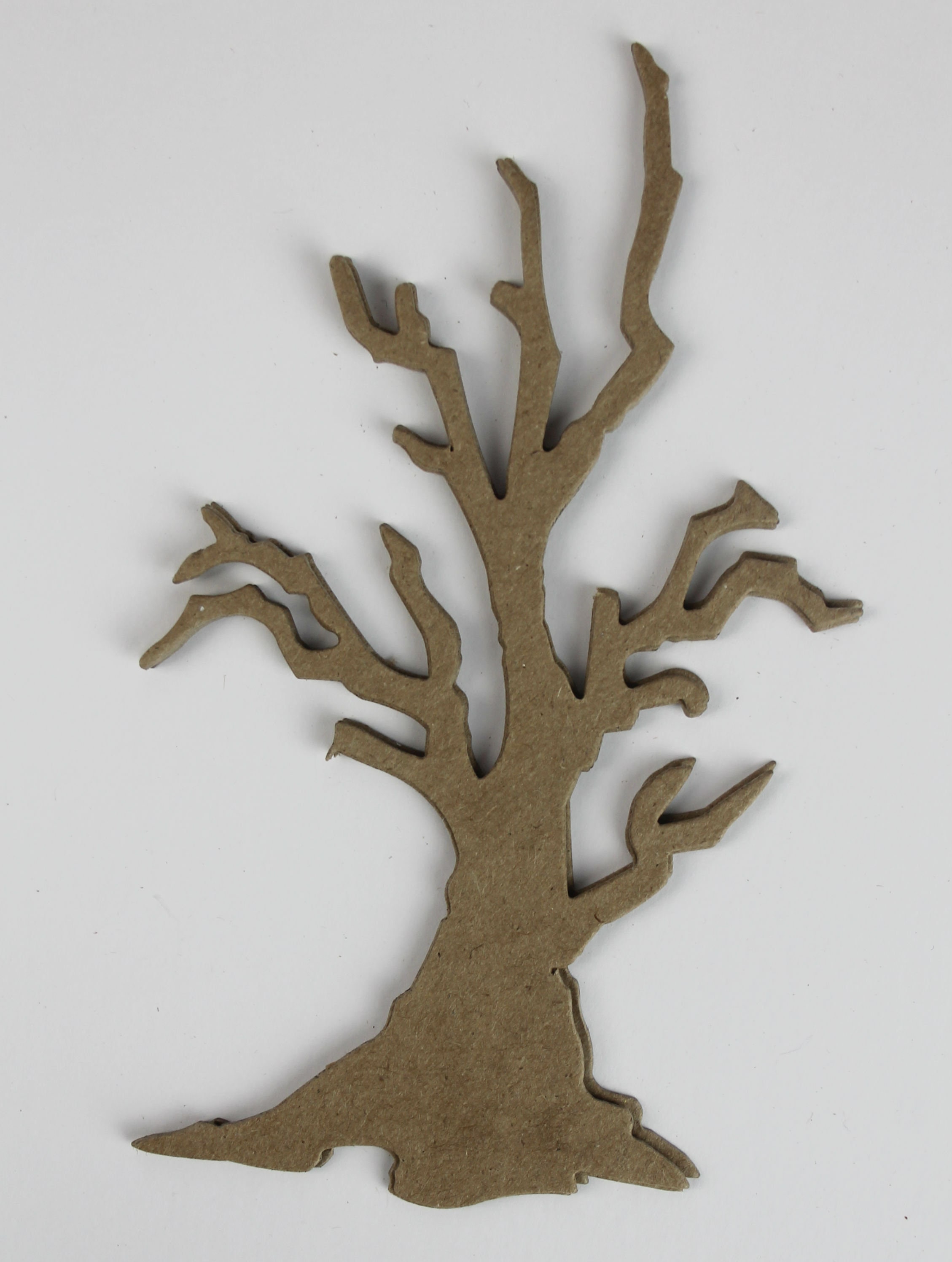 3 Bare Chipboard Die Cuts Branch Tree - Autumn Halloween Tree - 3 1/4 ...