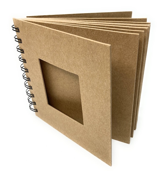 Small Scrapbook-bare Chipboard Album-small Photo Album-5 1/2 Guest Book-10  Plain or Scalloped Pages-wire Bound 