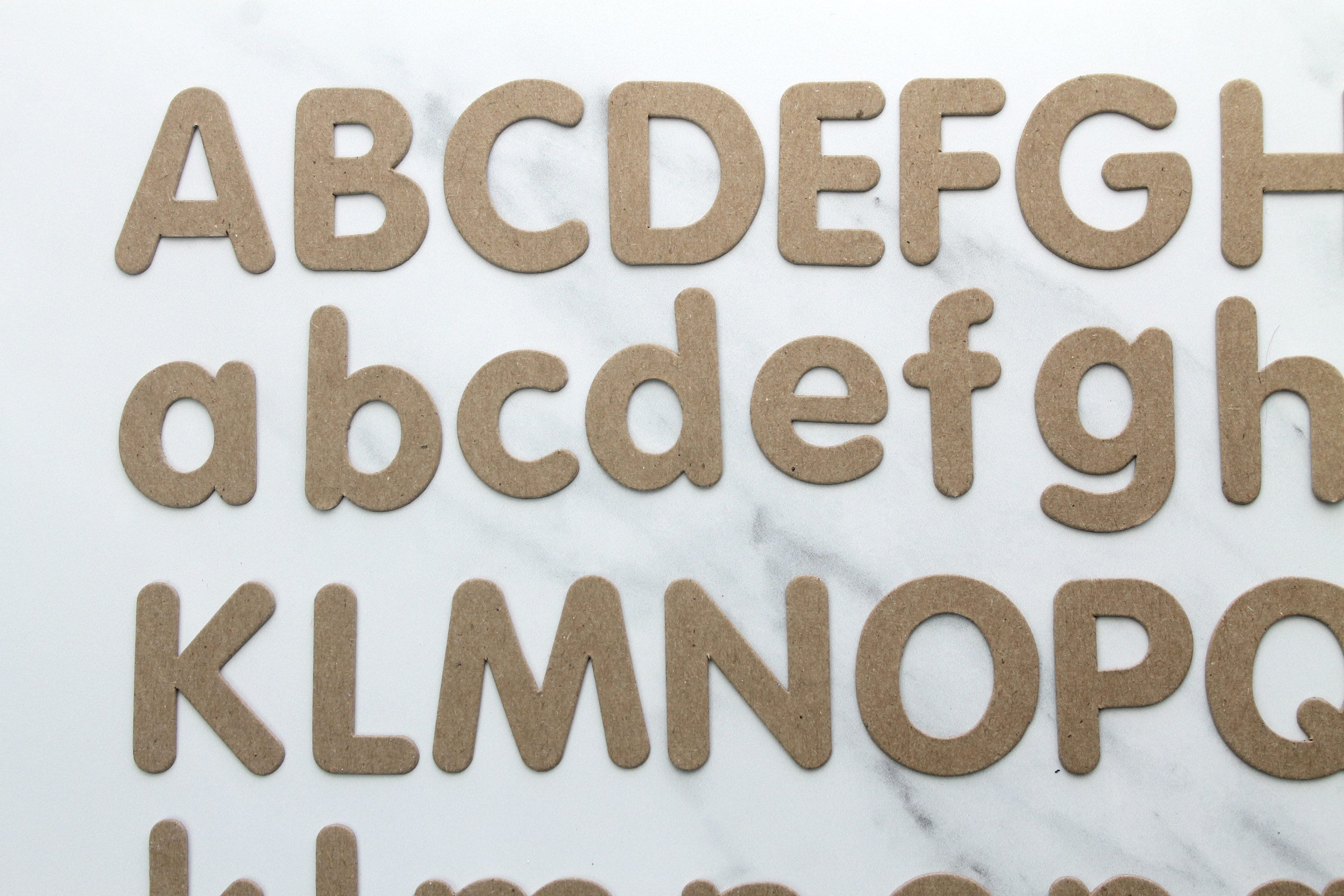 Die Letters 1 1/4