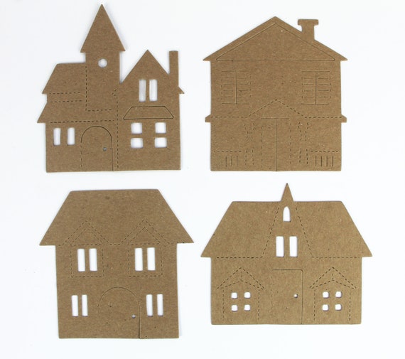 Bare Chipboard Die Cuts {8}  DECORATIVE ACCENTS 3 1/8" x 4 1/4" Style 2 