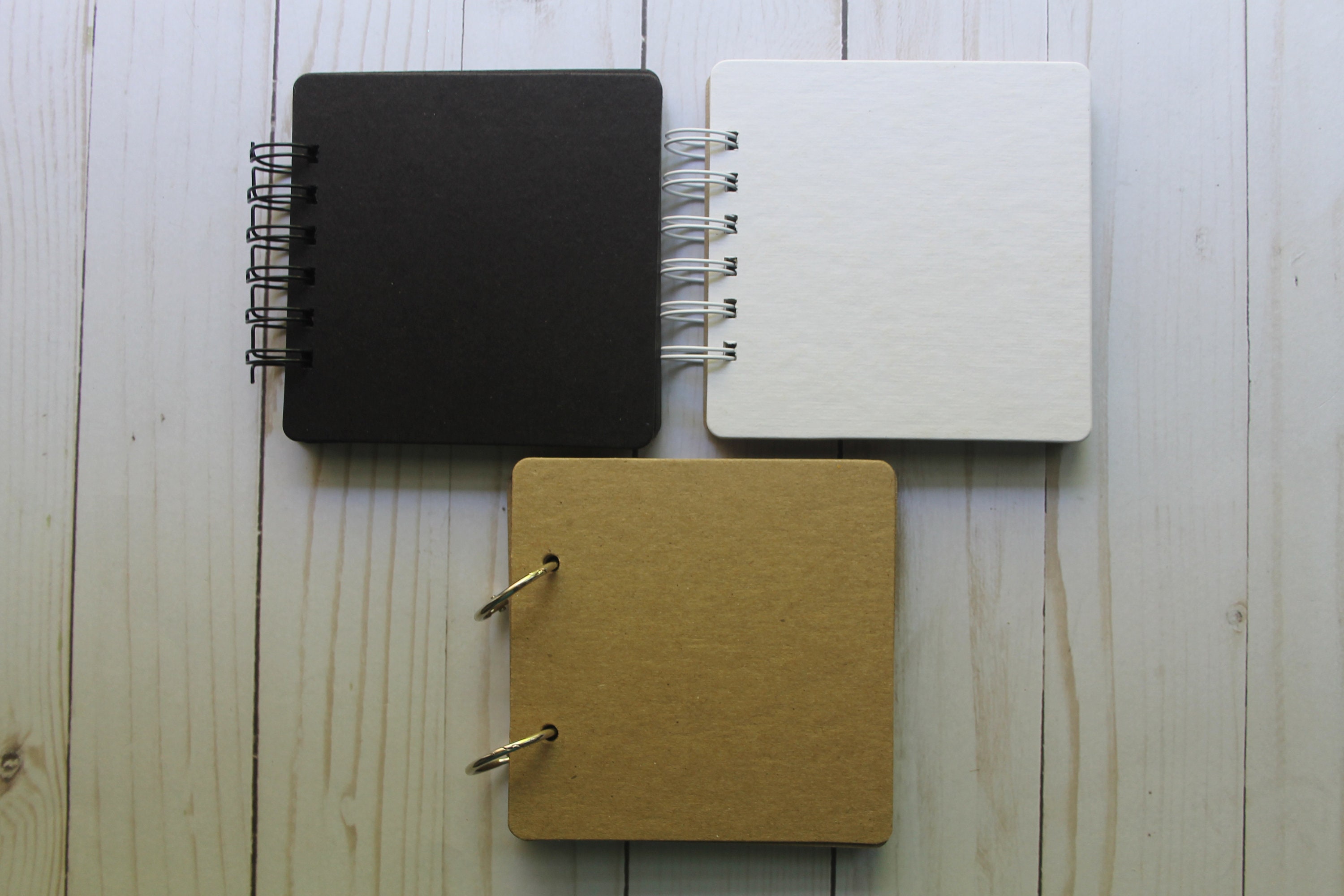 Buy 4 1/2 Mini Album-blank Scrapbook-10 Pages or More Bare Chipboard  Book-wire Binding or Rings Online in India 