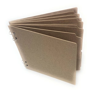 Teresa Collins Tab File Covers / Bind-it-all / 7 X 13 Heavy Duty Chipboard  Covers / Scrapbook Album / Mixed Media / Book Binding / Retired 