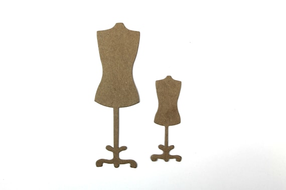 Dress Form Bare chipboard die cuts [small or large]