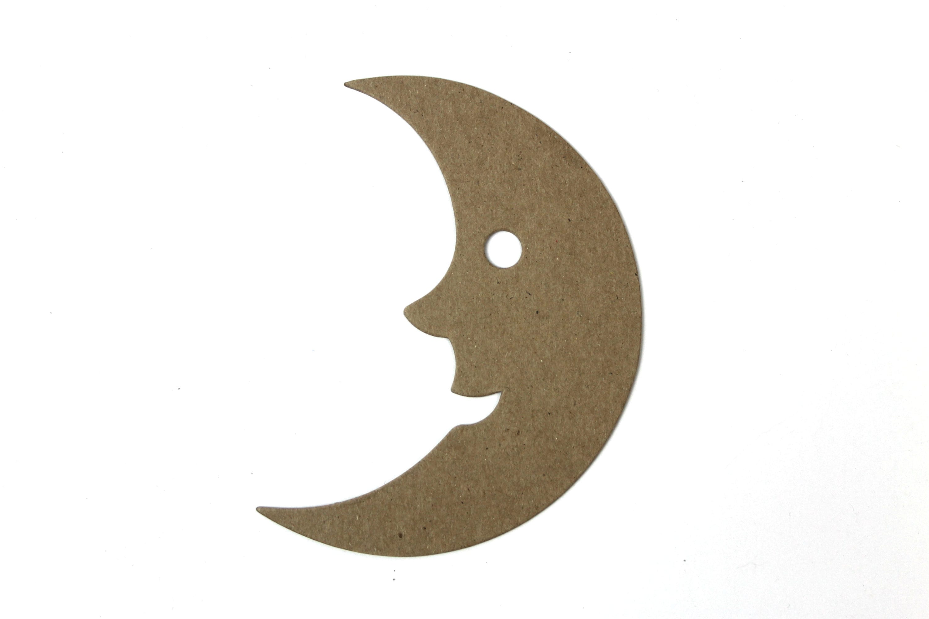 {3} *CRESCENT MOON /& STARS* Bare Chipboard Die Cuts